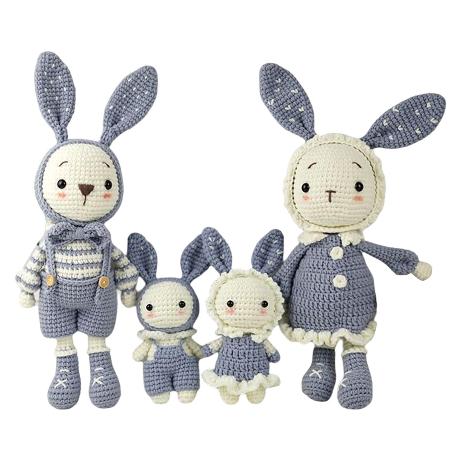 DIY Cartoon Rabbit Doll Crochet   to Make Decoration