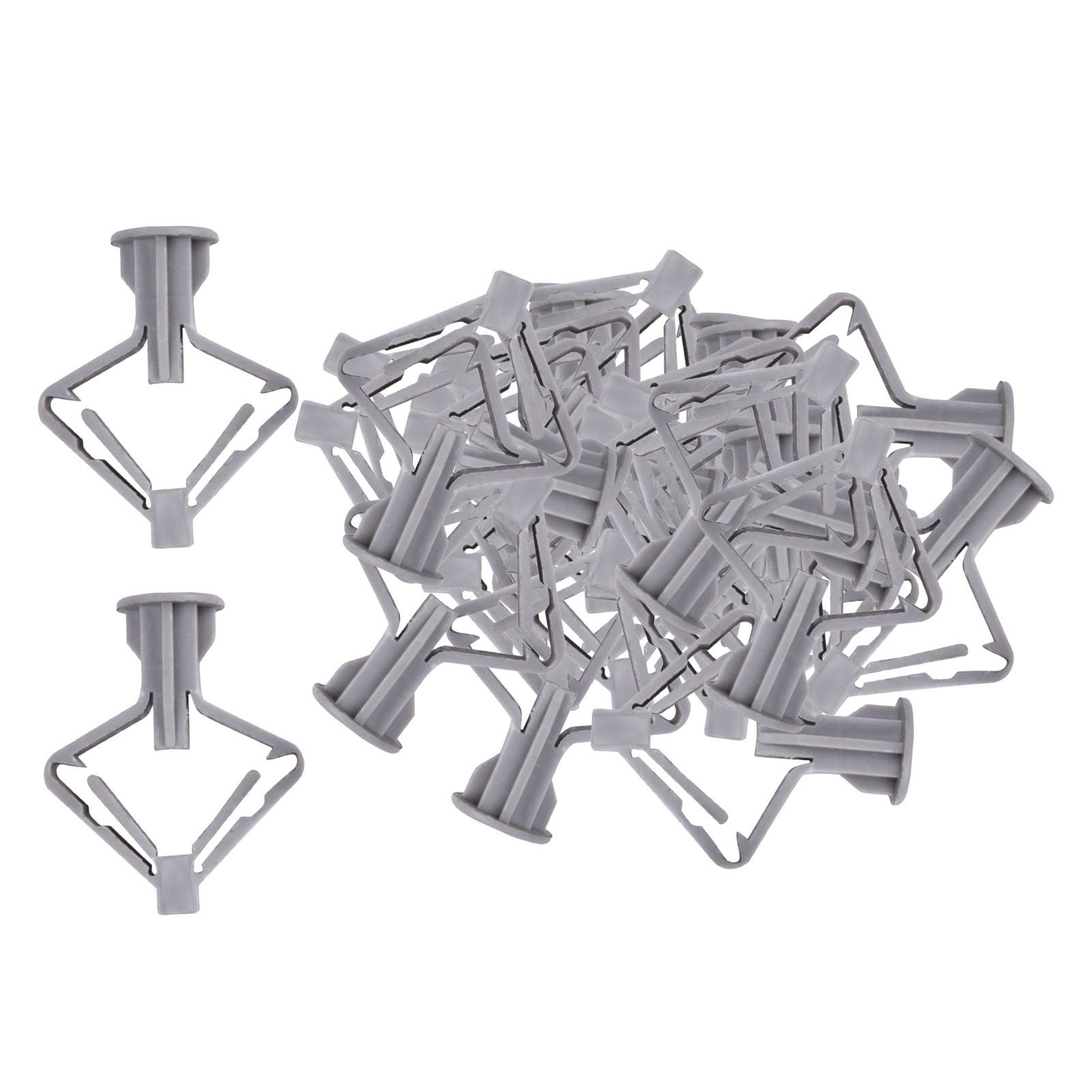 100Pcs Plasterboard Screws, Drywall Cavity Wall Fixings Screws Fastener, Expansion Tube Wall Installation Fastener for Lamp Installation