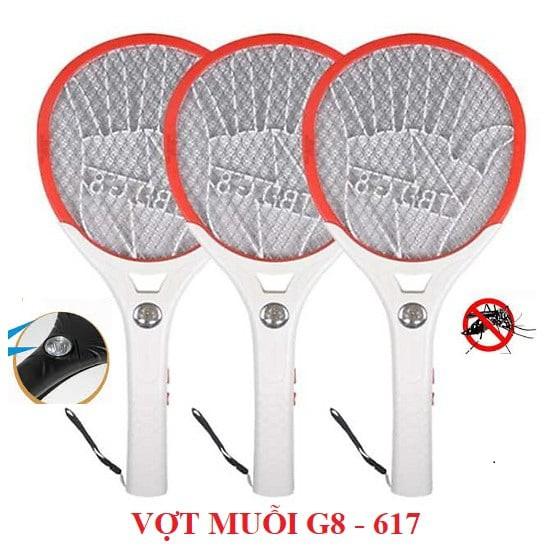 VỢT ĐẬP MUỖI G8 - 617/ 620 SIZE TO 21 CM TÍCH HỢP ĐÈN LED SIÊU SÁNG