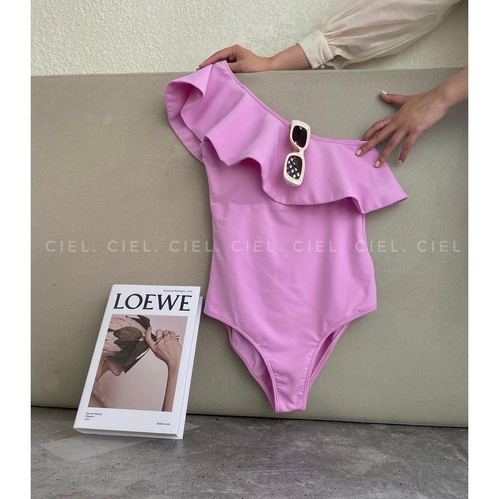 Bikini bèo màu hồng khoai môn trễ vai - CieL Swimwear