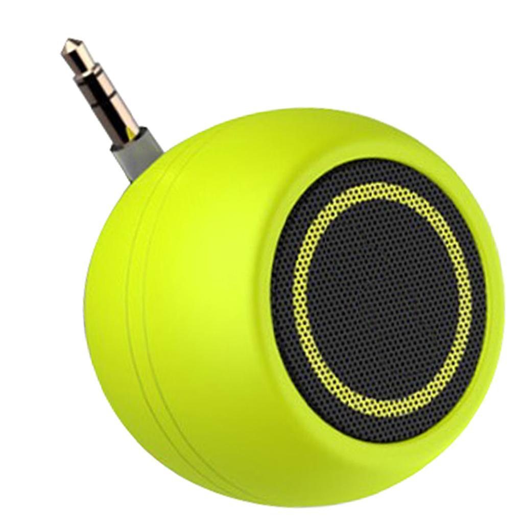 2 Pieces New Mini Speaker 3W 3.5mm AUX Audio Jack for Mobile Phone Green