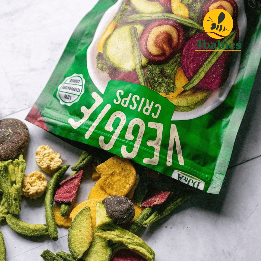 Rau củ sấy giòn vị nguyên bản DJ&amp;A loại 140g - DJ&amp;A Veggie Crisps
