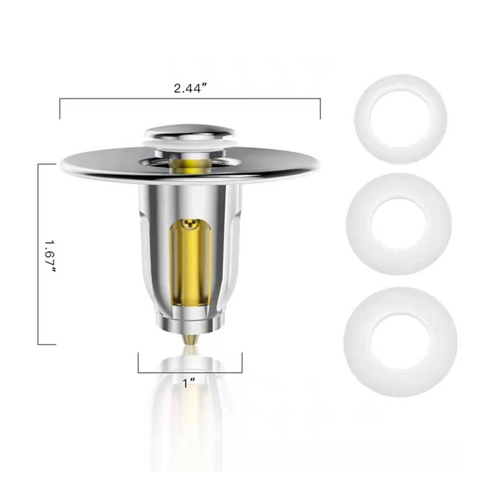 Nút lọc chìm có thể bật lên bồn rửa mặt lavabo nhà tắm bằng thép không gỉ, ngăn tóc và vật thể lạ, thoát nước