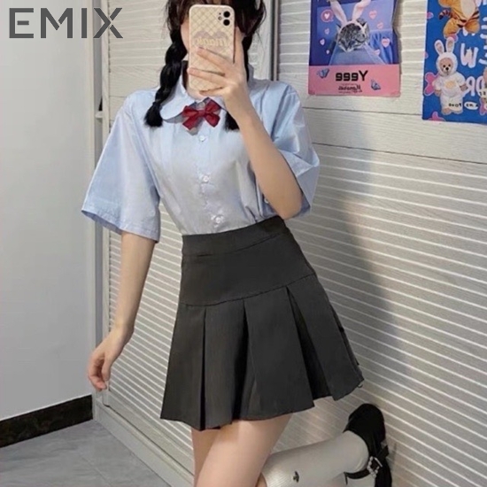 Chân váy tennis EMIX (3 màu), ulzzang, dáng ngắn 40cm, cạp cao, form rộng, chữ A, xếp ly bản to, chất tuyết mưa CV305