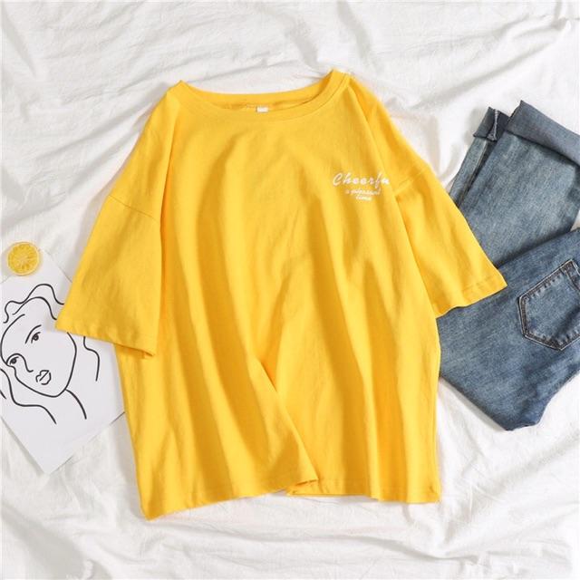 Áo thun tay lỡ form rộng