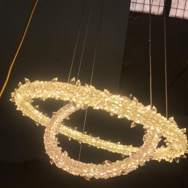 Đèn thả phale 2 vòng 40-60cm,đèn thả phòng khách