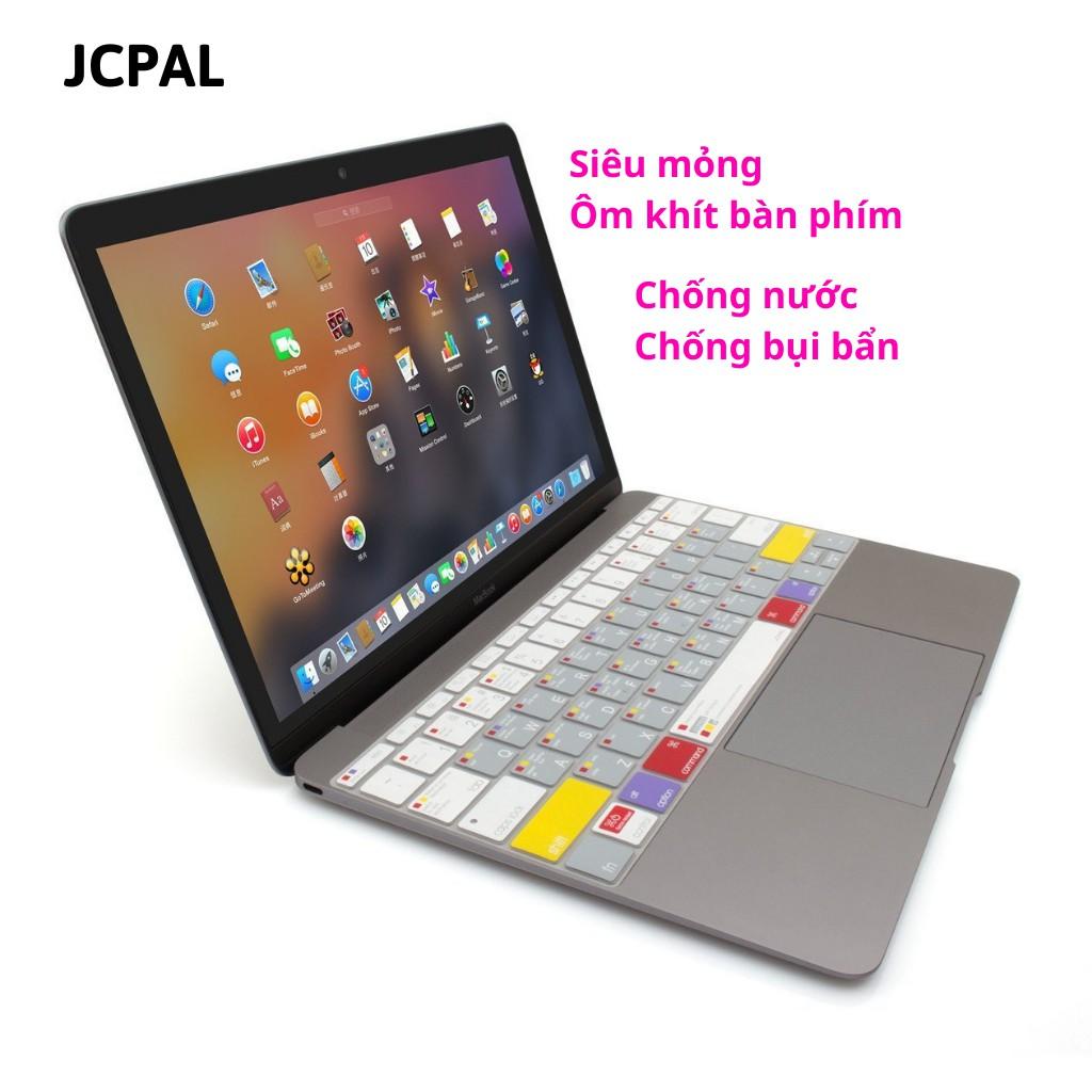 Phủ Phím Macbook JCPal Bản Phím Tắt MacOS-Siêu mỏng, ôm khít bàn phím-Chống nước, bụi bẩn -Hàng Chính Hãng