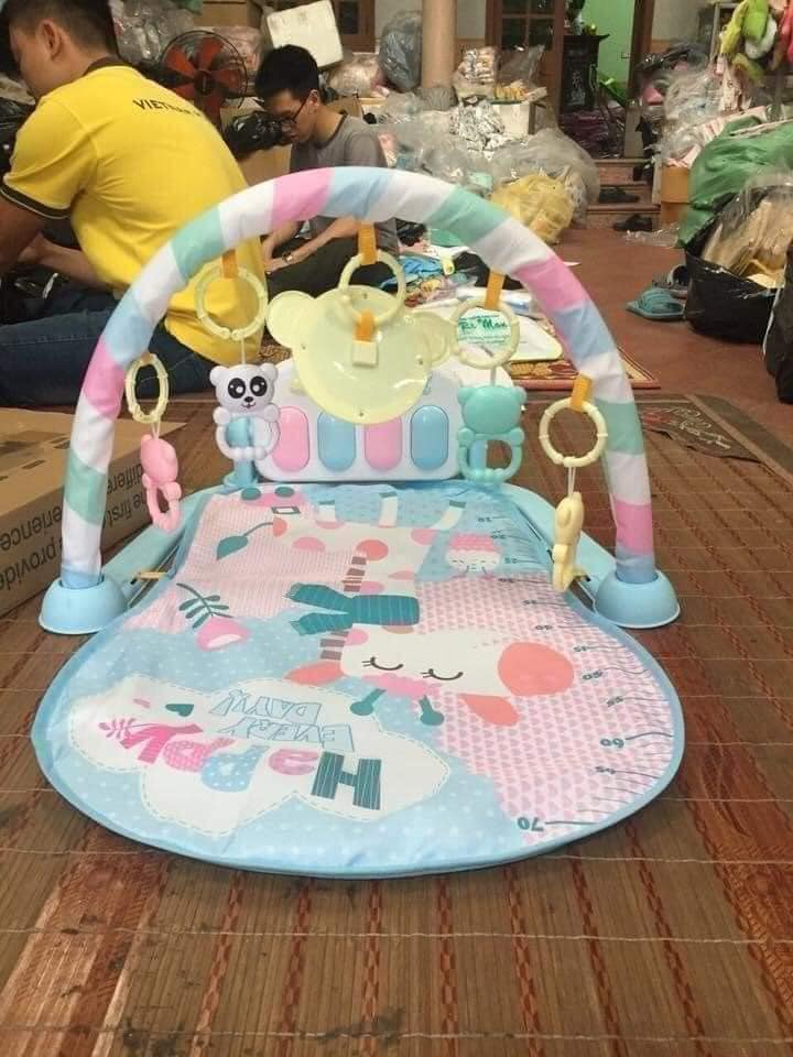Thảm Nhạc Cho Bé Sơ Sinh, Thảm Đàn Piano Cho Bé, Thảm Đồ Chơi Cho Bé, Hình Thù Ngộ Nghĩnh Nhiều Màu - Hàng Nhập Khẩu
