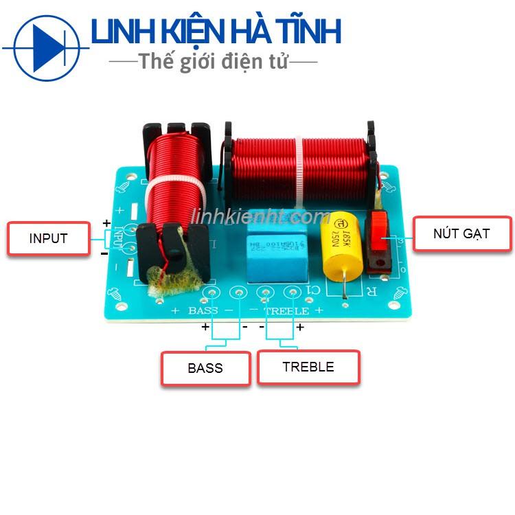 Mạch phân tần loa 2 đường bass treble âm thanh chất lượng cao