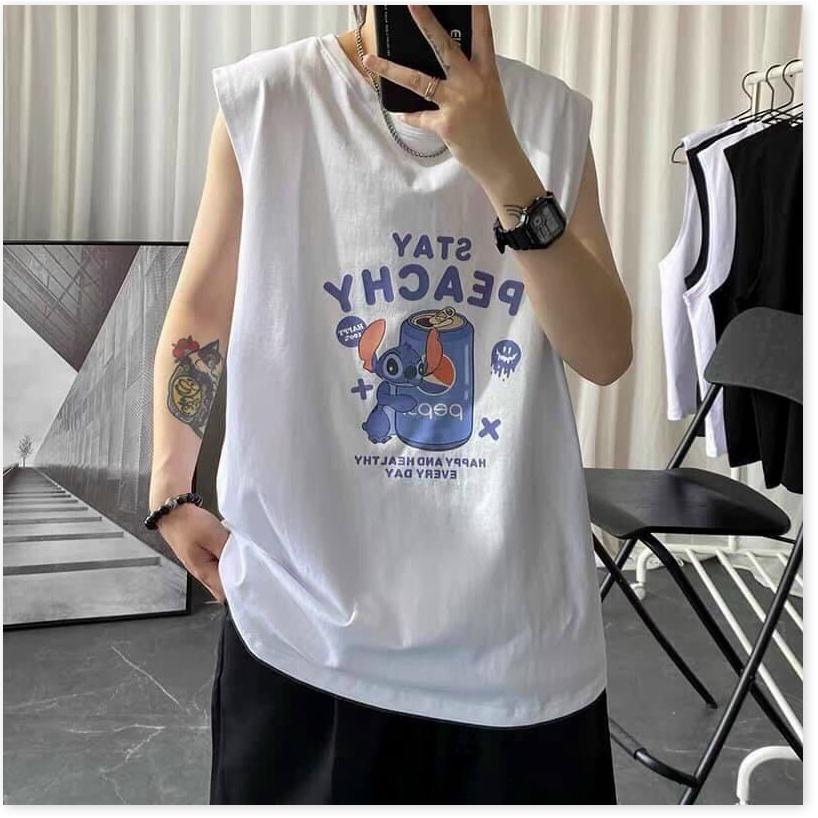 Áo thun ba lỗ NAM HOẠ TIẾT HOẠT HÌNH CỰC ĐẸP 2021 KHANH AN