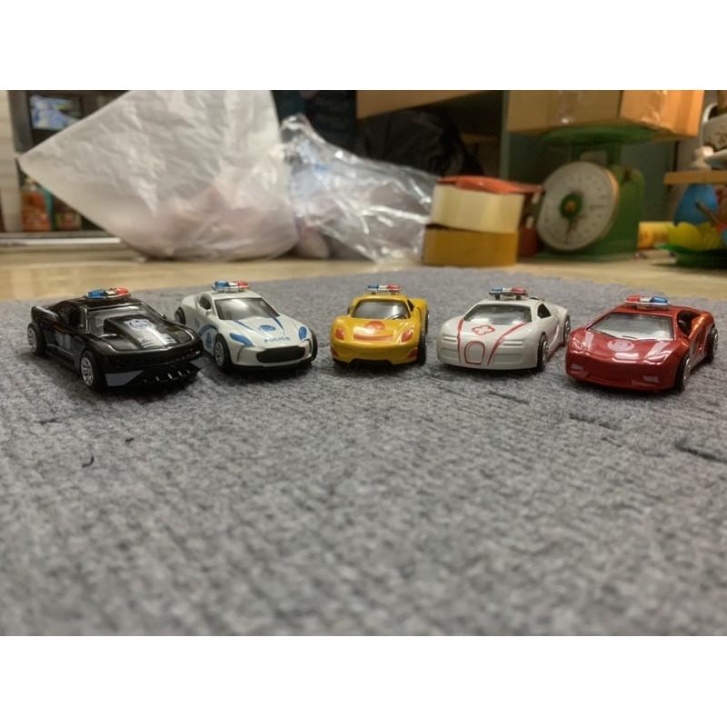 Set 5 Ô Tô Cảnh Sát Đồ Chơi Bằng Kim Loại