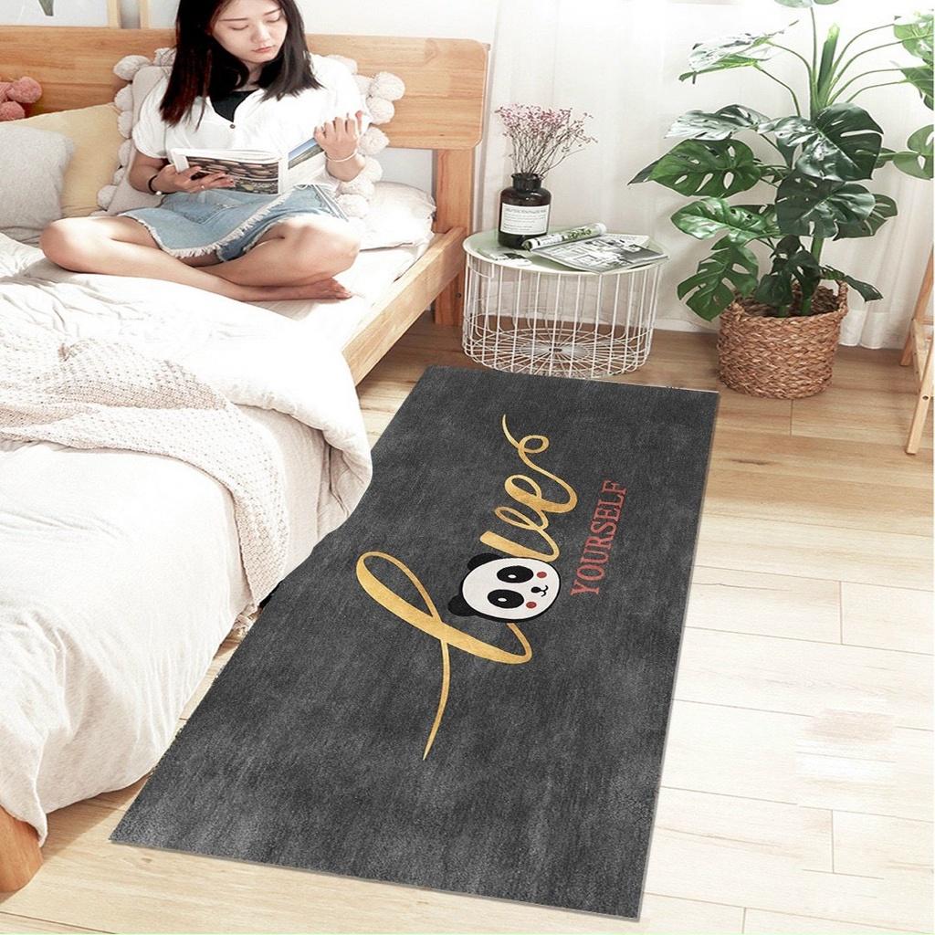Thảm chân giường, thảm trải trang trí chân giường phòng ngủ chất vải bali cao cấp 80cm x 200cm
