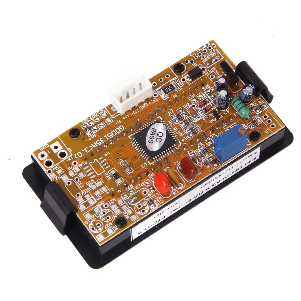 DC 300A LED Digital Ampere Meter Meter Ammeter Panel with Shunt