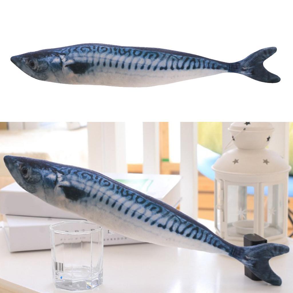 3-4pack Cat Wagging Fish Realistic Plush Toy Simulation Catnip Gift Style_E
