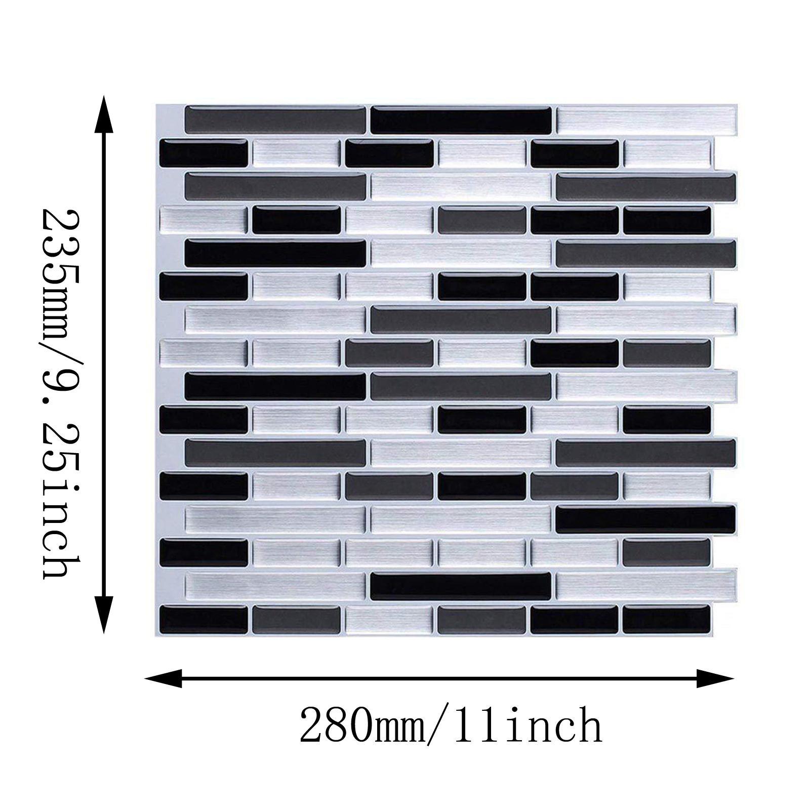 3D Self Adhesive Wall Backsplash Waterproof Home Decor