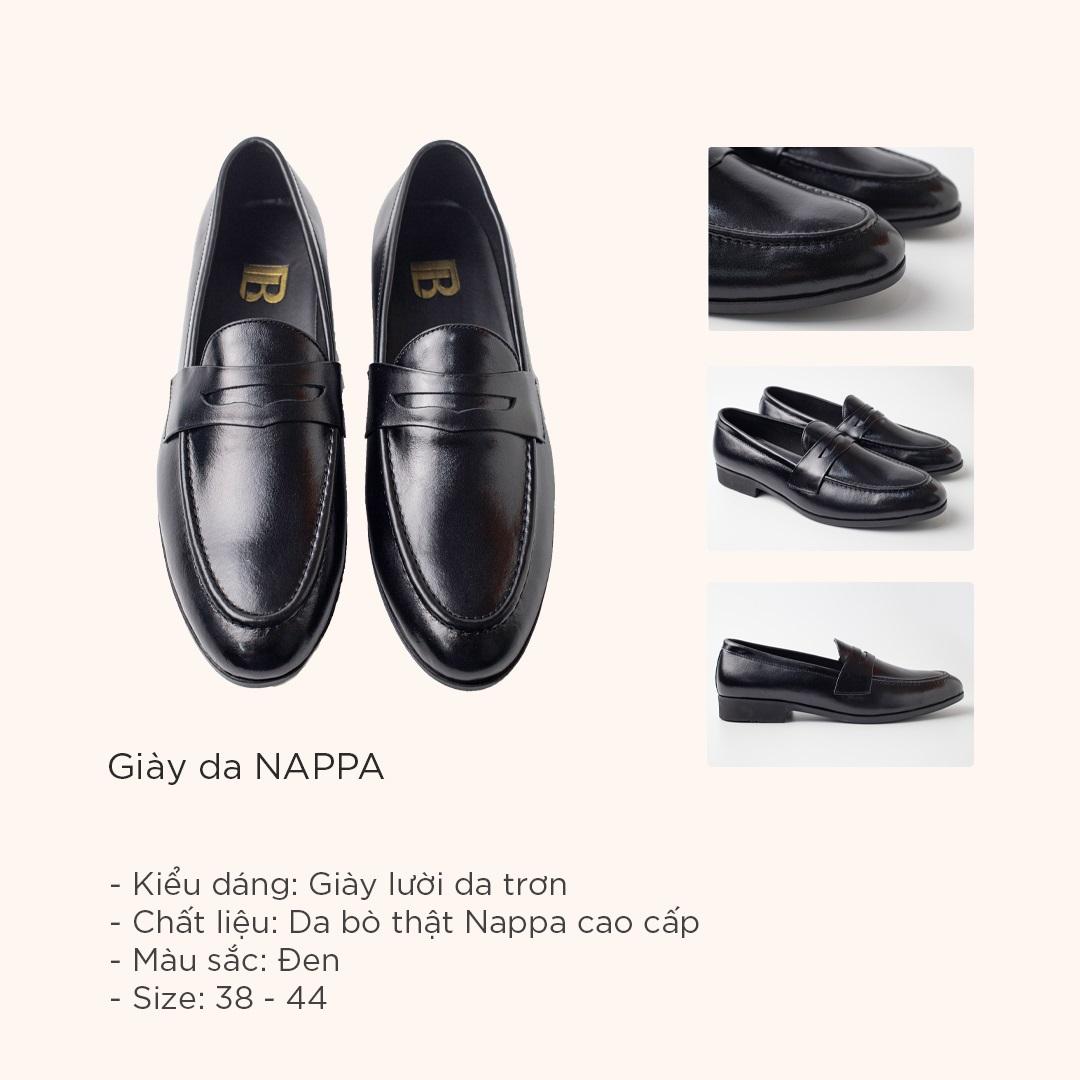 Giày Lười Nam Penny Loafer Da Bò Thật 100% Bỏa Hành 12 Tháng