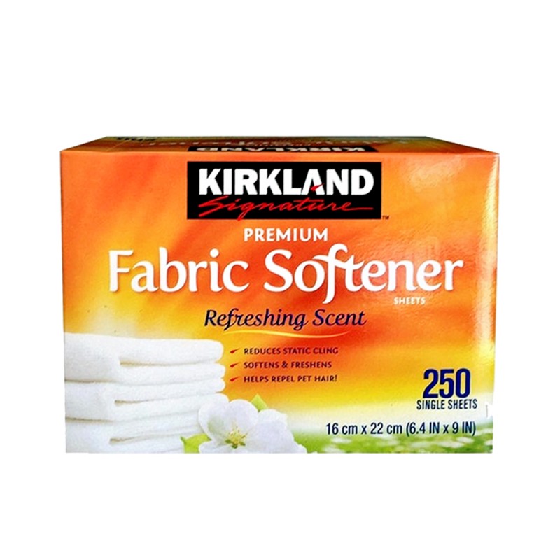 Giấy Thơm Quần Áo - Kirkland Fabric Softener Sheets (250 tờ x 1 hộp)