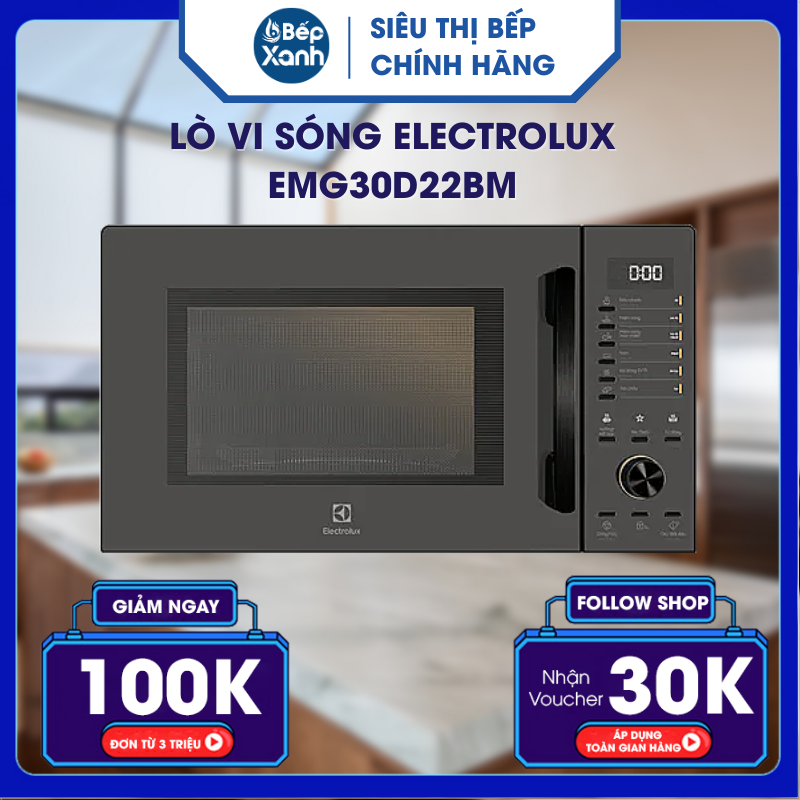 Lò Vi Sóng Electrolux EMG30D22BM - Hàng Chính Hãng