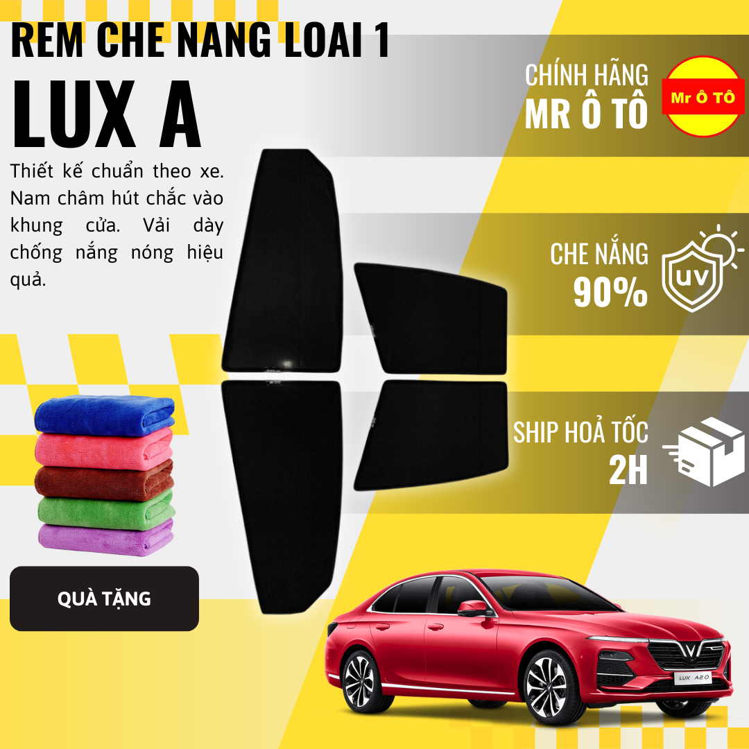 Rèm Che Nắng Xe Vinfast Lux A Sedan Loại 1 Mr Ô TÔ Bảo Hành 24 tháng Cam Kết Chuẩn Khít Theo Xe