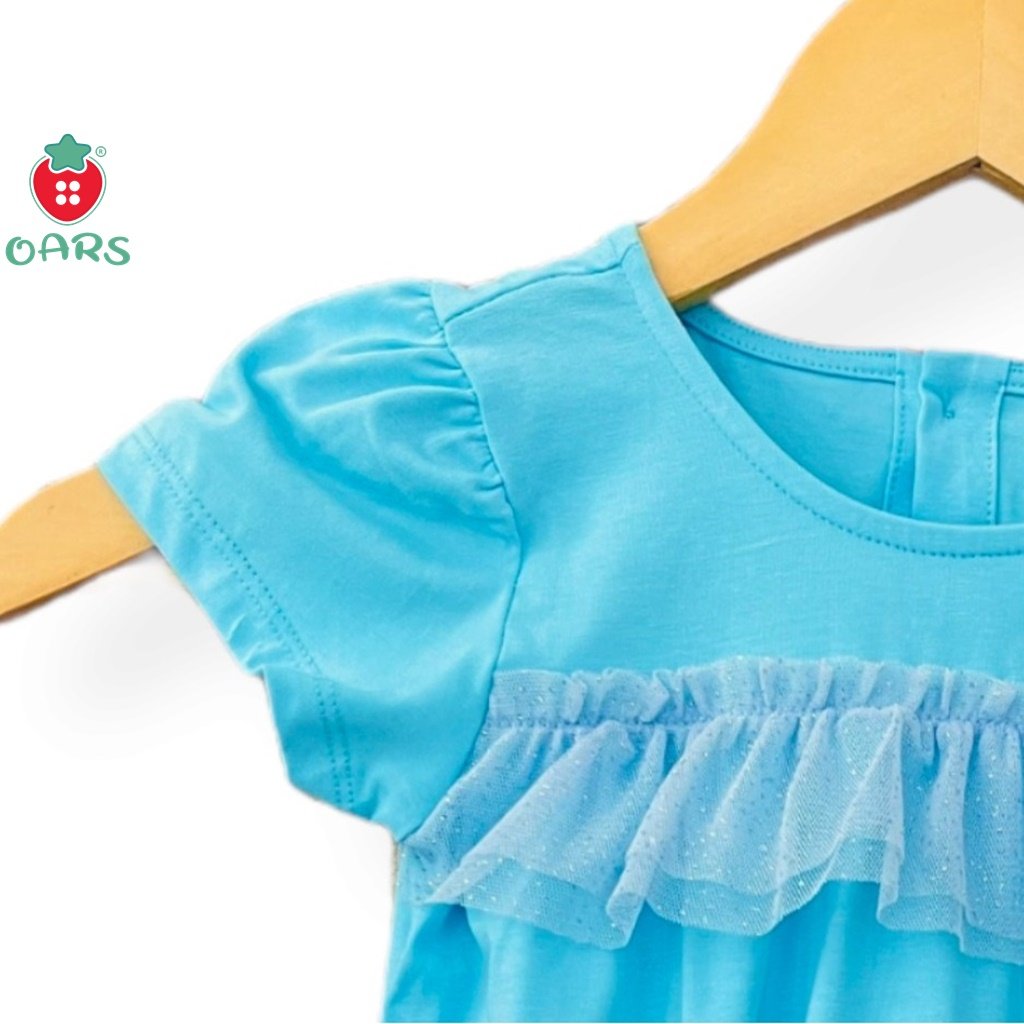 Đầm bé gái thiết kế chất cotton in hình mèo xinh dễ thương 9 đến 24 ký mã HD202