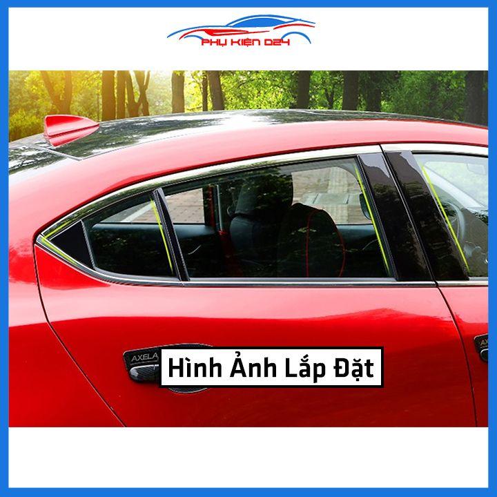 Bộ nẹp viền chân kính cong kính MAZDA 3 2015-2019 Inox sáng bóng chuẩn form xe