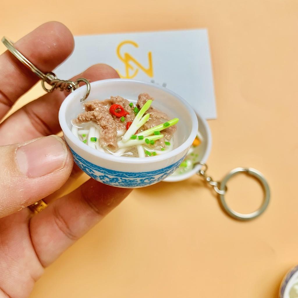 Móc khóa bánh mì Việt Nam Keychain Handmade 100% chất liệu bằng đất sét