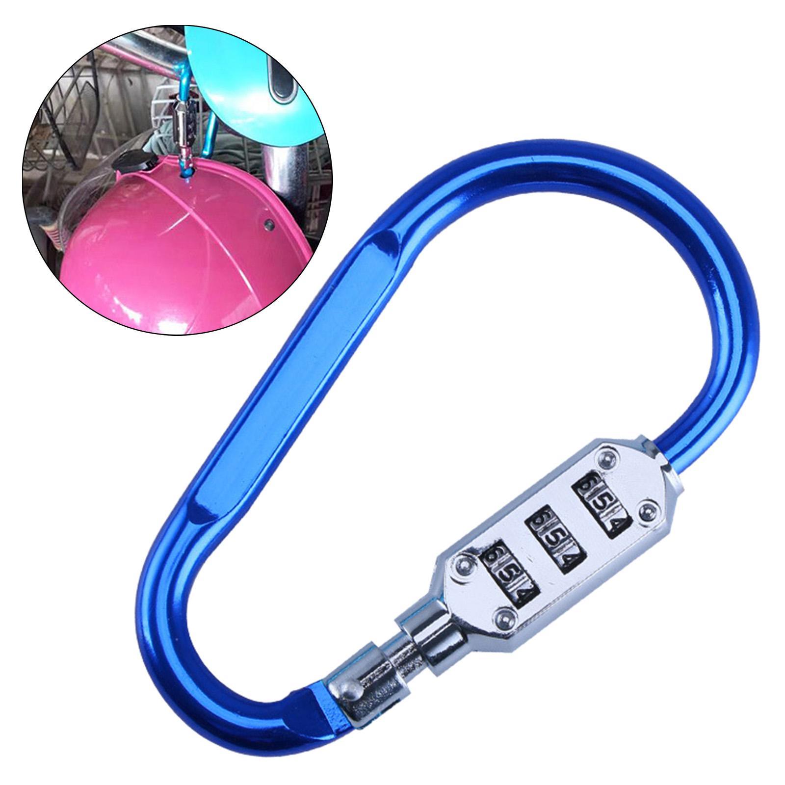 Carabiner Lock 3 Digit, Easy to Set Padlock Fits for Hasp Storage Storage Sports Locker