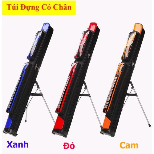 TÚI ĐỰNG CẦN CÂU 2 ngăn 1m25 dạng cứng chuyên bao đựng cần câu tay phụ kiện câu đài