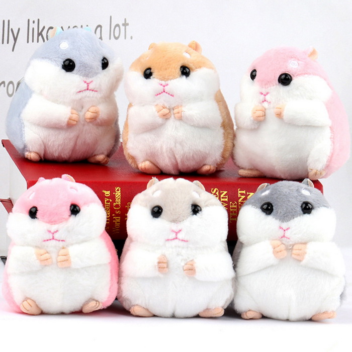 Móc khóa chuột Hamster dễ thương V.3, Móc khóa hình chuột Hamster siêu đáng yêu màu sắc dễ thương - Màu ngẫu nhiên