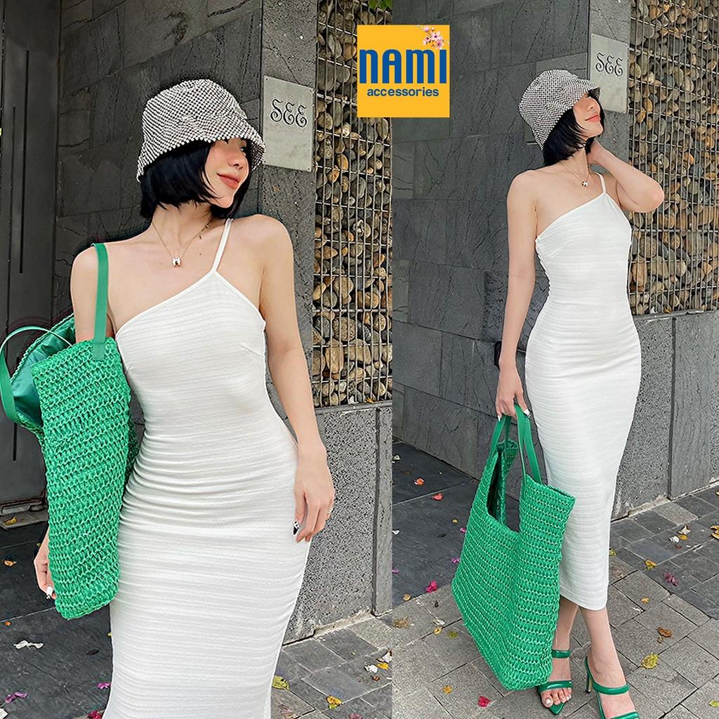Đầm Ôm Body Lệch Vai Đơn Giản Nổi Bật Gợi Cảm Sexy - ATNU028