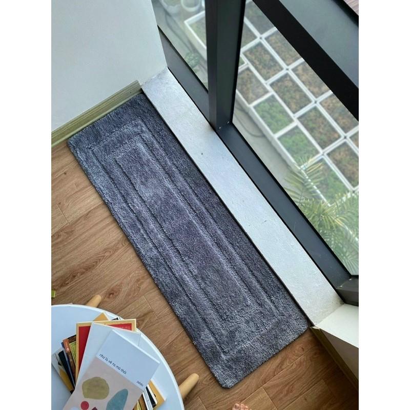 Thảm cửa trang trí nhà chùi chân dệt len cao cấp bền đẹp size 40x120cm