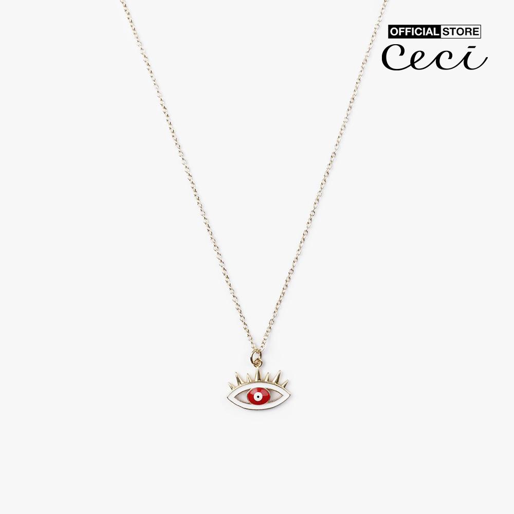 CECI - Dây chuyền nữ sợi mảnh phối hình mắt độc đáo CC4-01000203-08