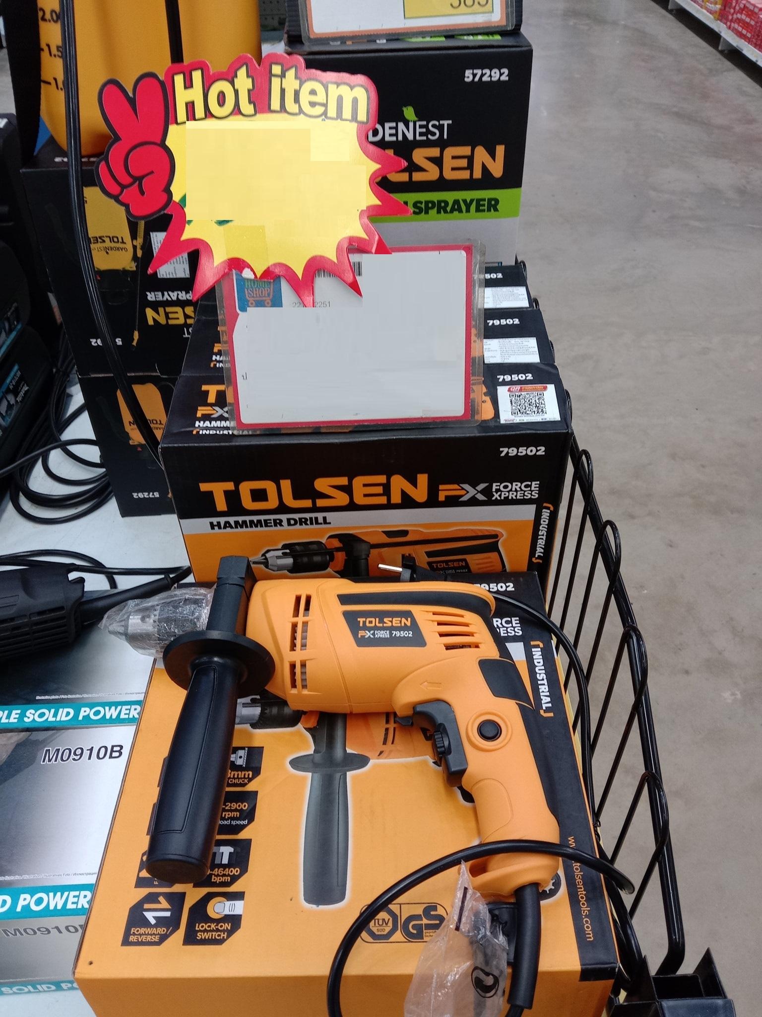 MÁY KHOAN TÁC ĐỘNG 13MM 710W TOLSEN 79502 - HÀNG CHÍNH HÃNG