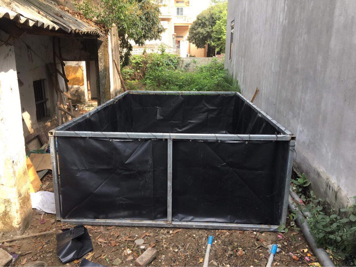 Bể bạt nuôi cá, ếch, ốc,...kt 3 x 2 x 0.5m
