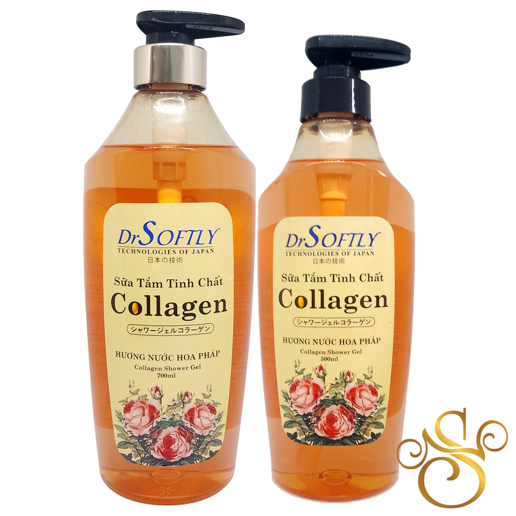 Sữa tắm tinh chất Collagen hương nước hoa Pháp - DrSoftly Bienvenue Perfume Shower Gel (lưu hương 3 - 4 giờ trên da)