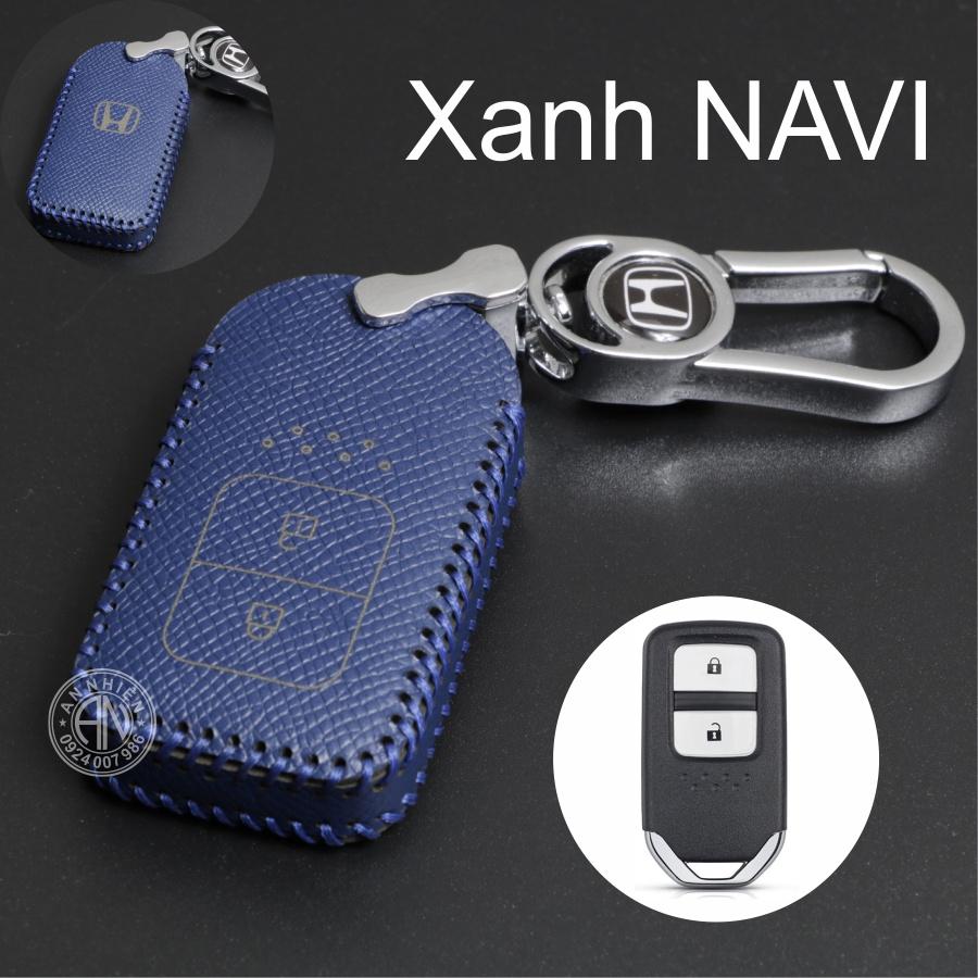 Bọc chìa khoá HRV, CRV 2 nút bấm, Bao da dành cho, ốp chìa khoá da bò, nhiều màu, khâu thủ công