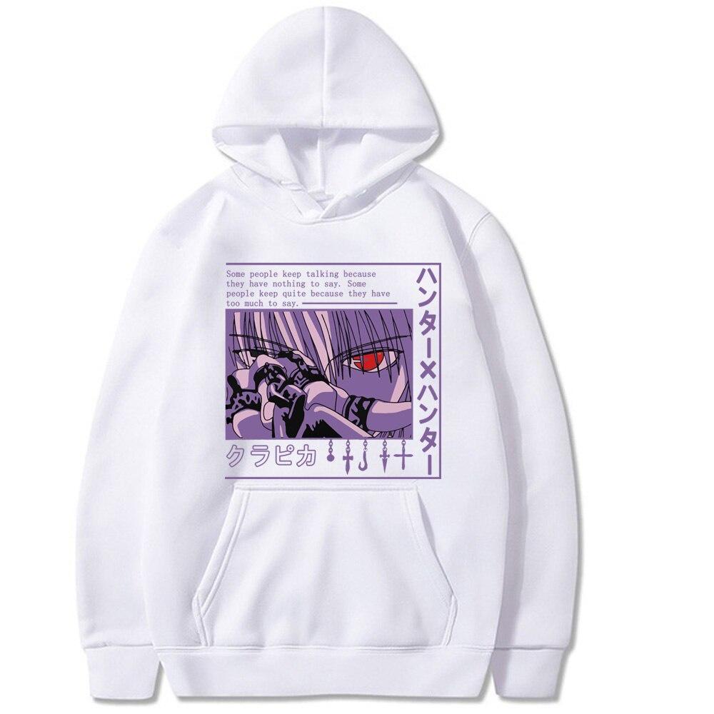Anime Hunter X Hunter Áo Hoodie Nam Nữ Dài Tay Anime Manga Kurapika HxH Quỷ Mắt Hoodie Chui Đầu Cao Cấp Quà
