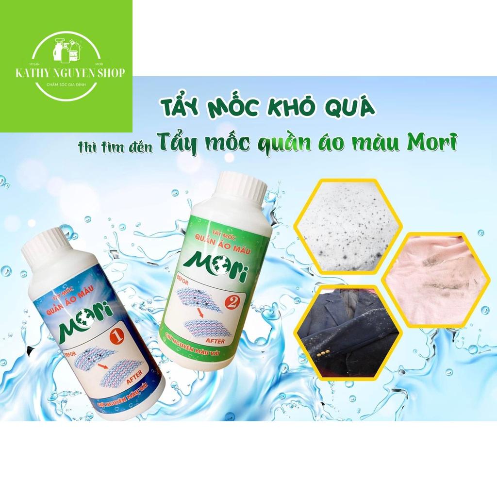 TẨY MỐC QUẦN ÁO MÀU MORI, TẨY SẠCH MỐC TRÊN QUẦN ÁO MÀ KHÔNG LÀM PHAI MÀU VẢ