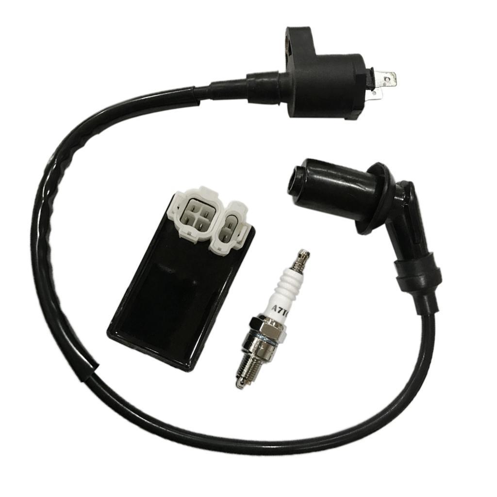 High Performance Ignition Coil CDI Box Spark Plug For GY6 50CC 125CC 150CC
