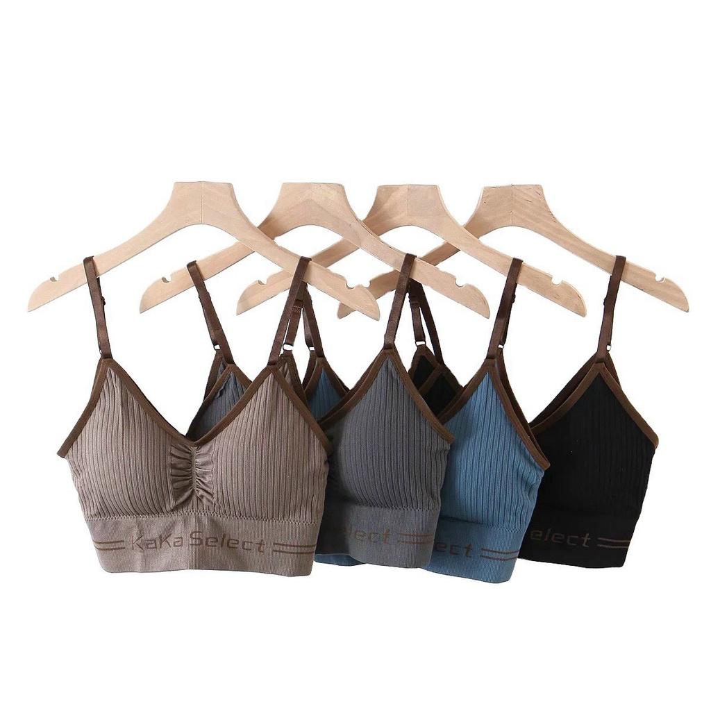 Áo Bra croptop Kaka Select mút ngực xịn tạo form siêu đẹp - Áo tập gym, yoga thiết kế chun ngực 0344