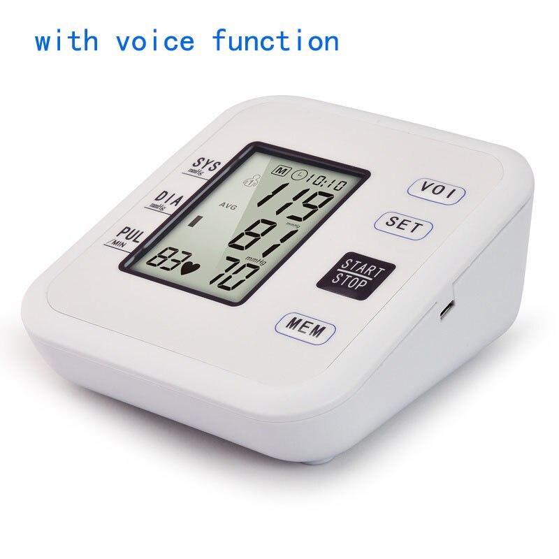 Adult Automatic Digital Upper Arm Blood pressure Monitor Electronic Sphygmomanometer Pulsometer Heart Beat Rate pluse meter