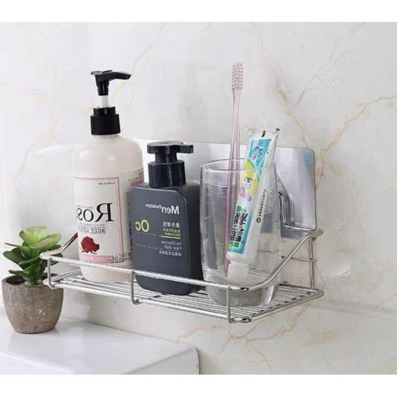Kệ nhà bếp,kệ nhà tắm inox dính cường lực siêu chắc mã 5002