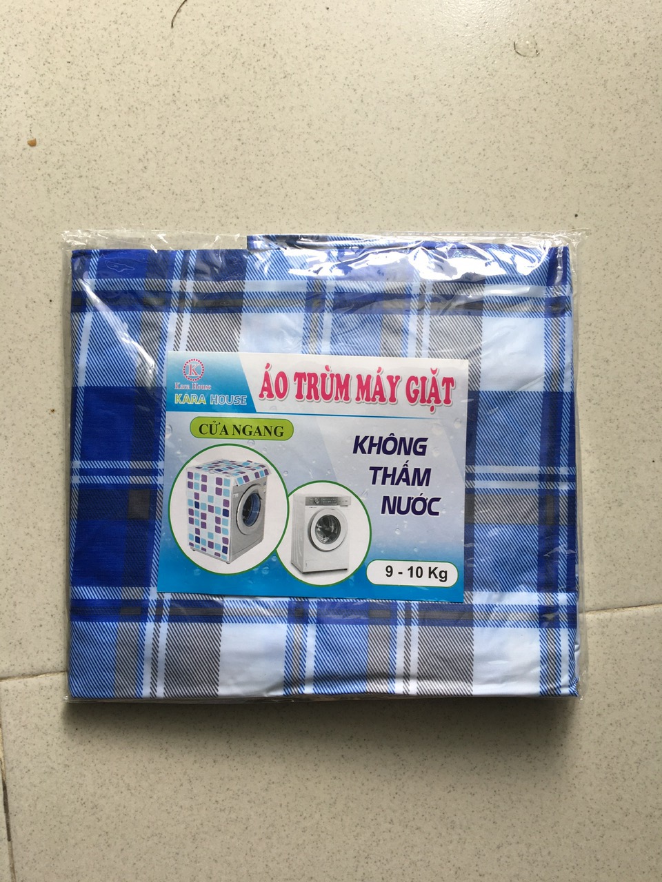 Áo trùm máy giặt cửa ngang ,vải dù siêu bền tiện lợi cho tất cả máy từ 7-15 kg chống thấm tối đa