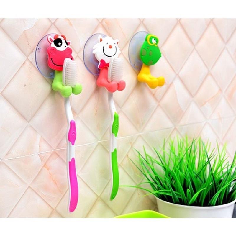 Kẹp Bàn Chải Hít Chân Không Hình Thú Dễ Thương