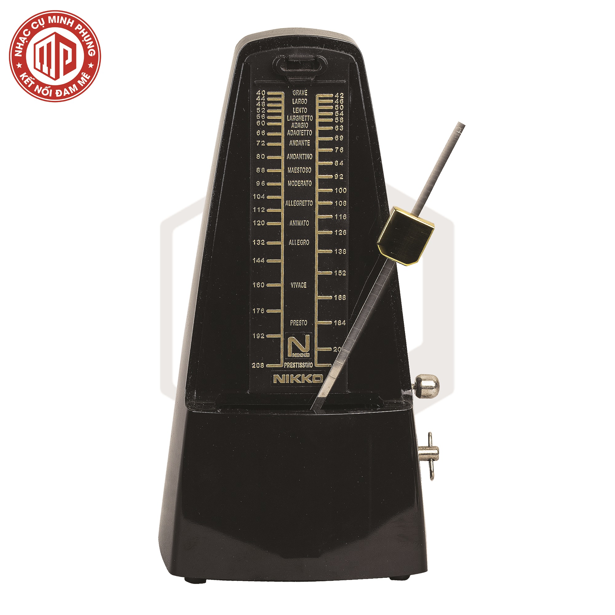 Máy đếm nhịp cao cấp Metronome Nikko - Màu đen - Hàng chính hãng