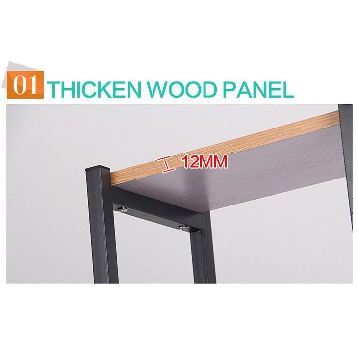 Re0510 Kệ trang trí gỗ 6 tầng khung sắt - Kệ để đồ trang trí - Tủ kệ trang trí
