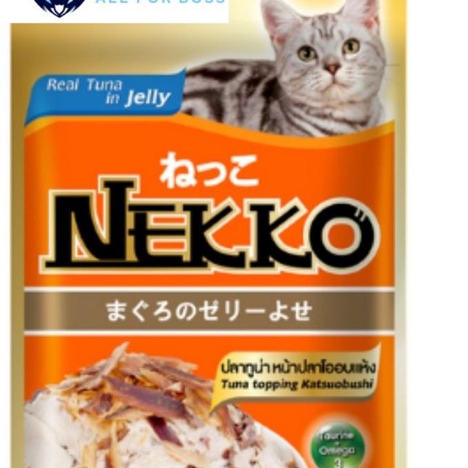 Thức ăn ướt pate mèo lớn Nekko Jelly 70g các vị