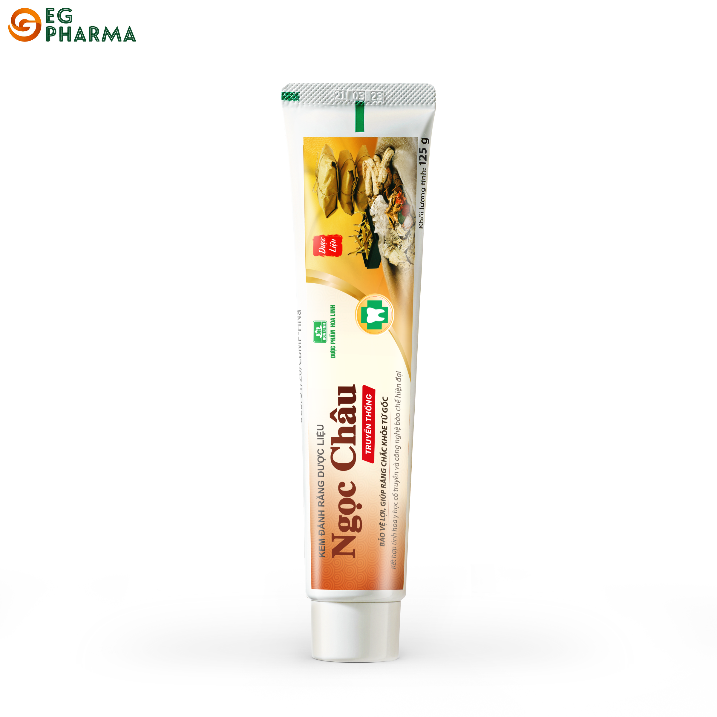 Kem đánh răng dược liệu Ngọc Châu truyền thống tuýp 125gr - NC1-02