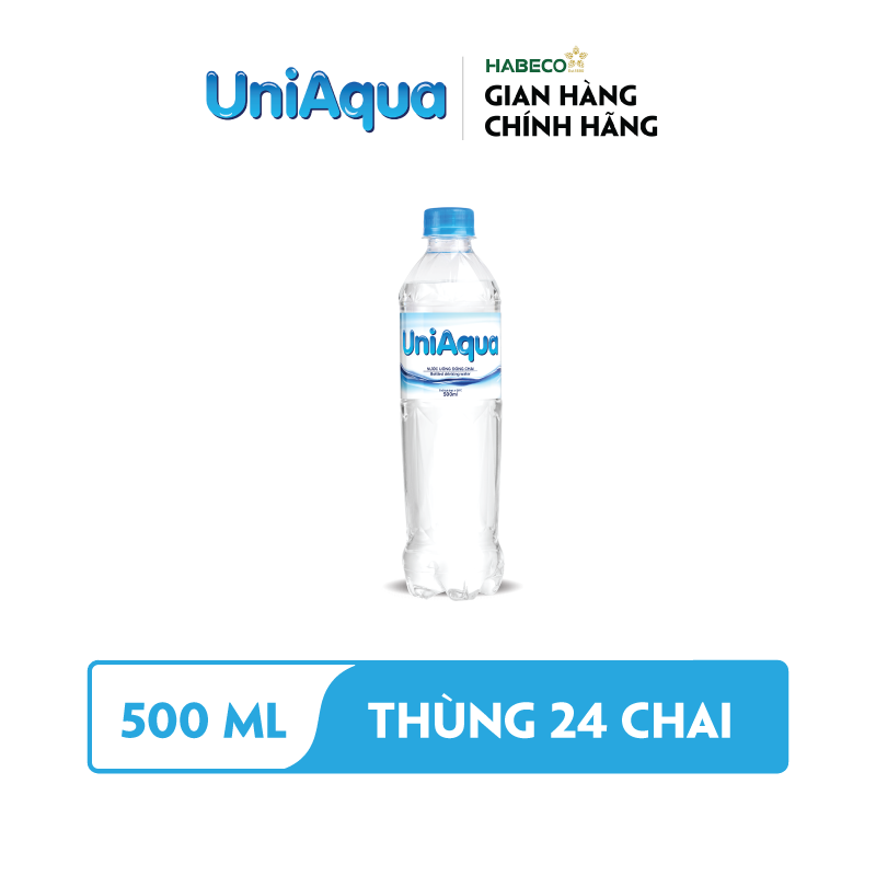 Nước uống đóng chai UniAqua - Thùng 24 chai 500ml