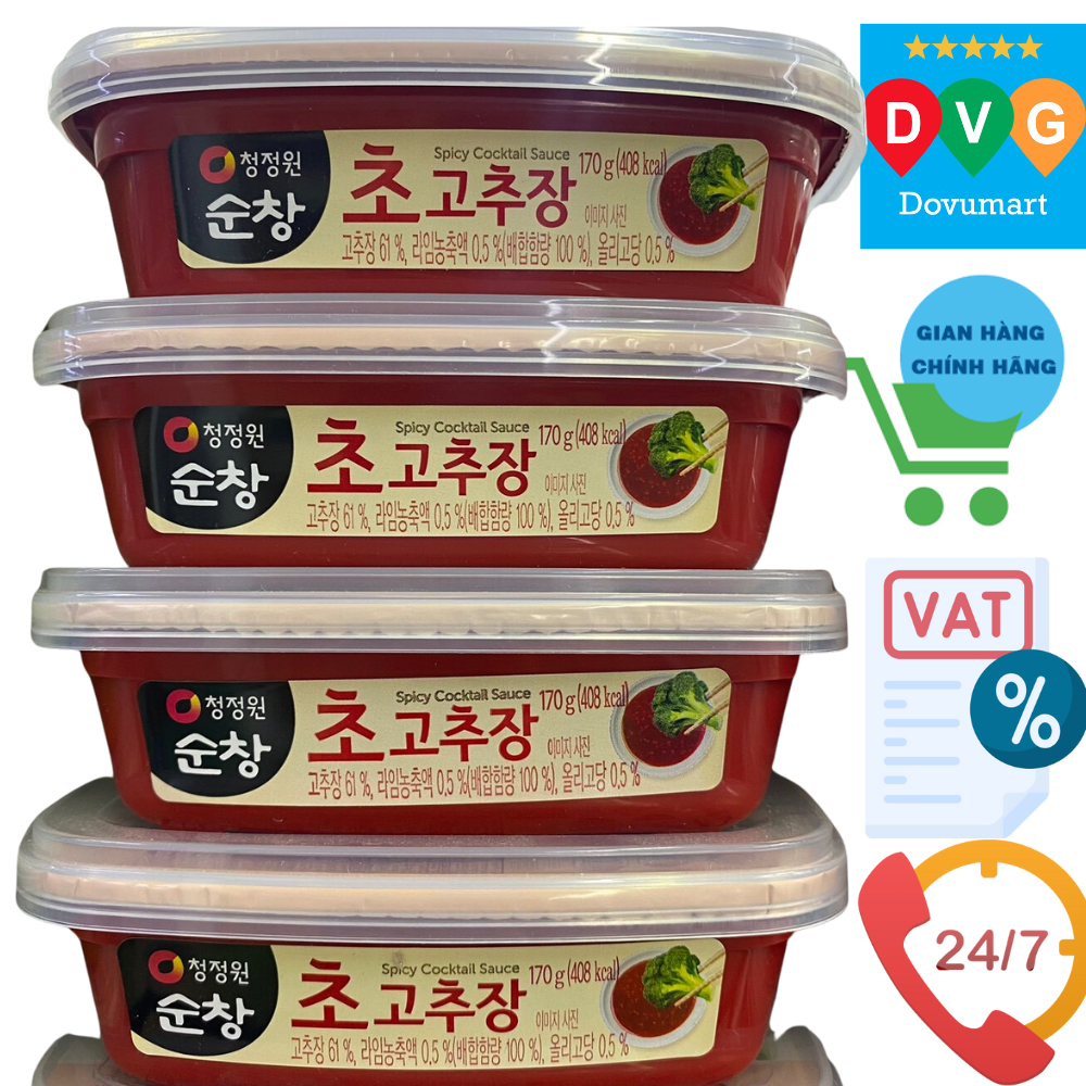 Tương Ớt Chua Ngọt Chấm Rau Củ Daesang Hàn Quốc Hộp 170G / 대상) 초고추장 170G